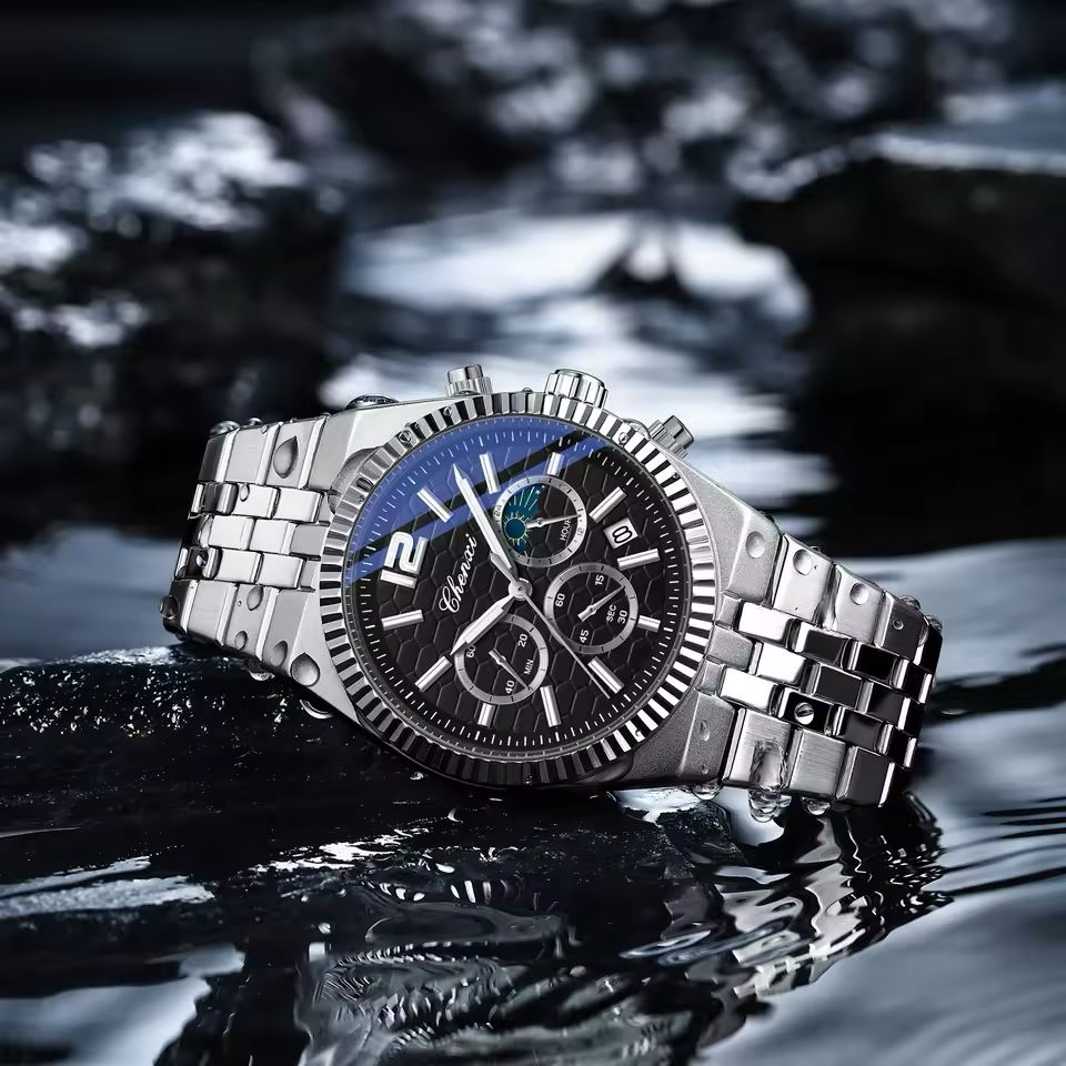 Person wearing luxury watch